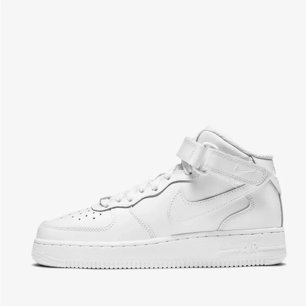 Kids White High-Top Sneakers